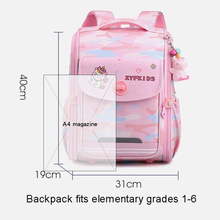 XYFKIDS Girls Cute Shoulder Backpack Dual Student Schoolbag Kids Casual Space Bag