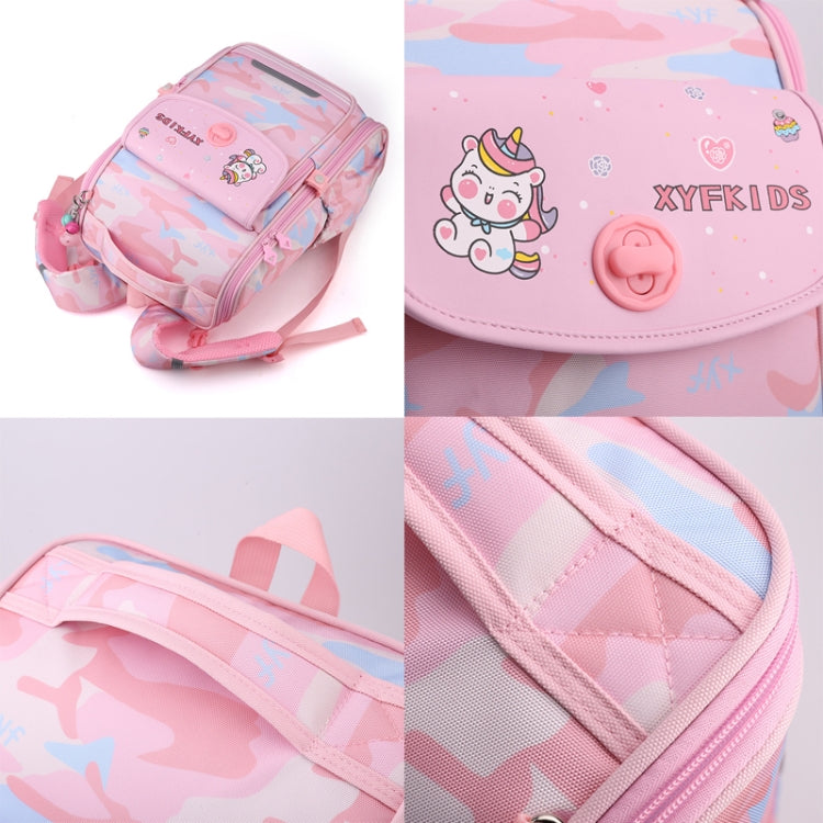 XYFKIDS Girls Cute Shoulder Backpack Dual Student Schoolbag Kids Casual Space Bag