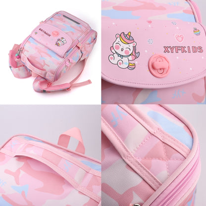 XYFKIDS Girls Cute Shoulder Backpack Dual Student Schoolbag Kids Casual Space Bag