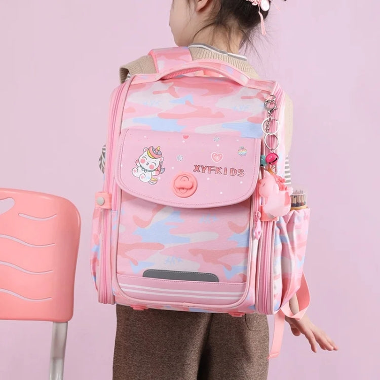 XYFKIDS Girls Cute Shoulder Backpack Dual Student Schoolbag Kids Casual Space Bag