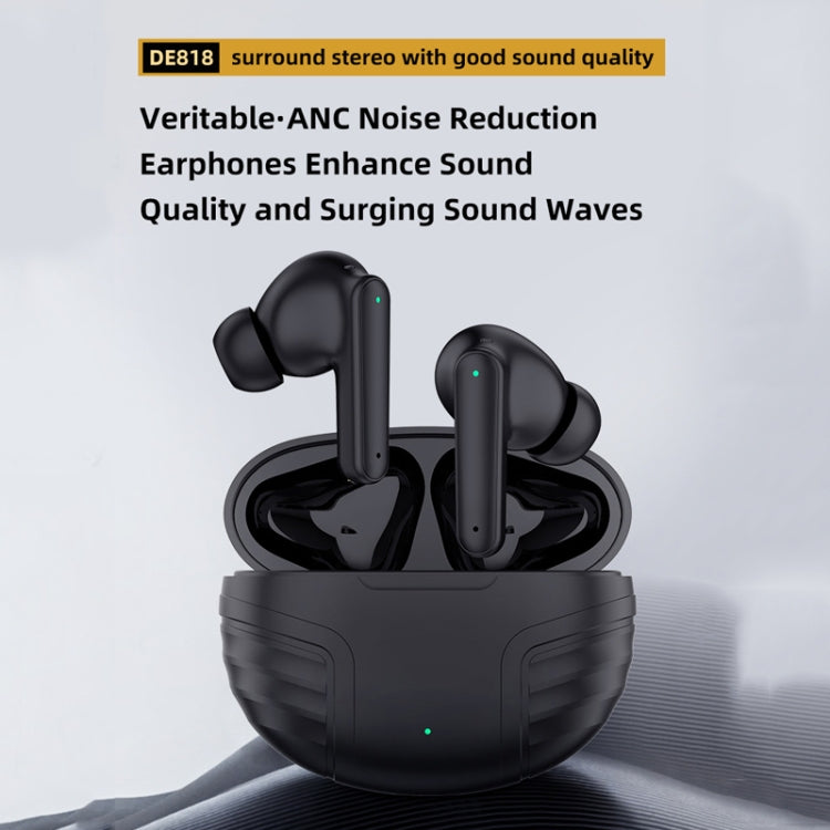 DE818 Bluetooth V5.3 In-Ear Headset  ANC+ENC Noise Reduction Headphone With Charging Case