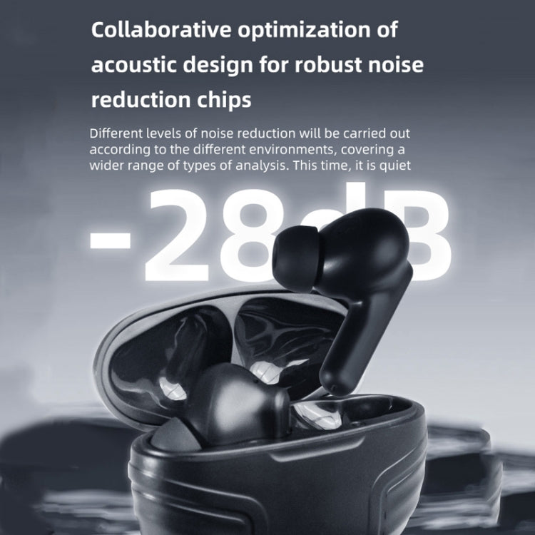 DE818 Bluetooth V5.3 In-Ear Headset  ANC+ENC Noise Reduction Headphone With Charging Case