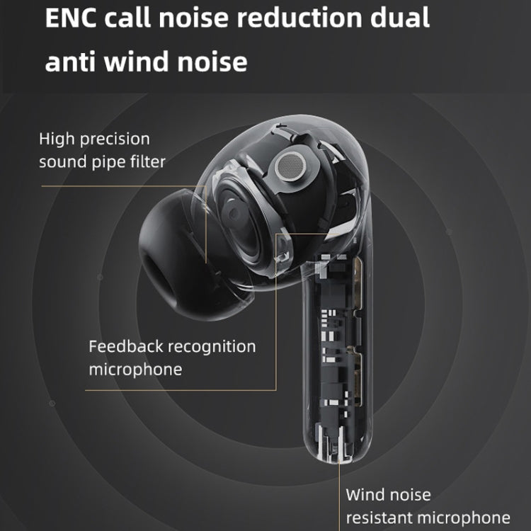 DE818 Bluetooth V5.3 In-Ear Headset  ANC+ENC Noise Reduction Headphone With Charging Case