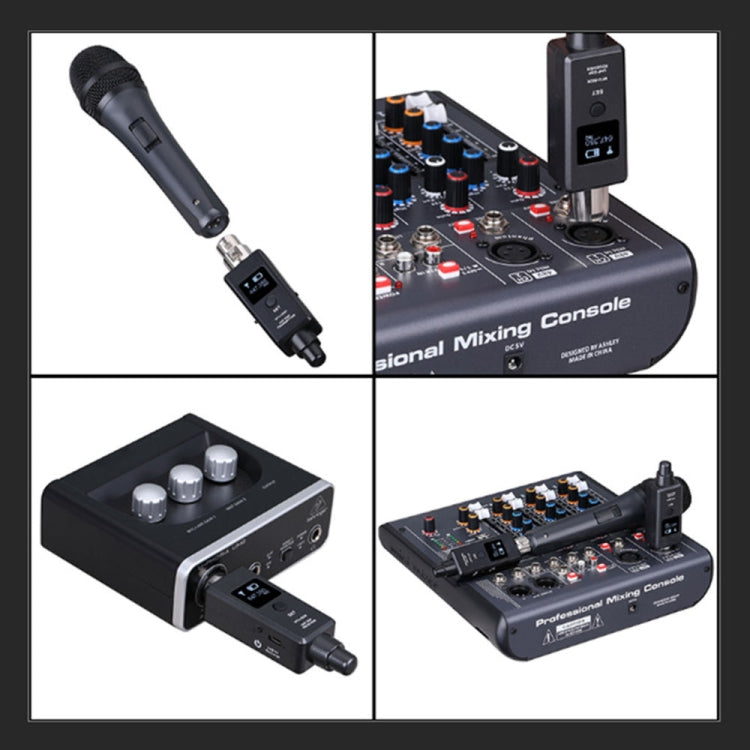 MTU-002 Microphone Wireless System UHF DSP Transmitter & Receiver Mic/Line Two Modes