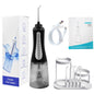 350ML Water Tank Oral Irrigator Rechargeable 5 Gear Adustable Water Flosser, White+Gray Tank, Black +Gray Tank, White+Blue Tank, With Bracket White, With  Bracket Black, With  Bracket Black Gray