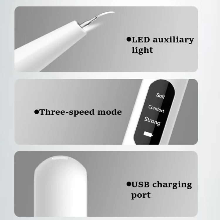 Ultrasonic Electric Dental Scaler Teeth Plaque Cleaner Dental Stone Removal With LED Light, Package A, Package B, Package A with Accessories, Pacakge B with Accessories