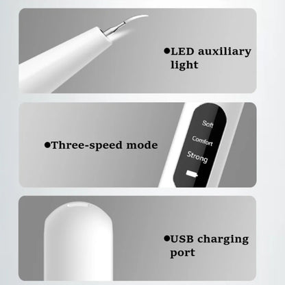 Ultrasonic Electric Dental Scaler Teeth Plaque Cleaner Dental Stone Removal With LED Light, Package A, Package B, Package A with Accessories, Pacakge B with Accessories