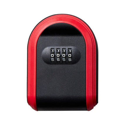 Full Plastic Key Box Password Lock Door Key Storage Password Box, Black, Red, Blue