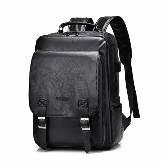 WEIXIER B677 Large Capacity Waterproof Business Backpack with USB Charging Hole