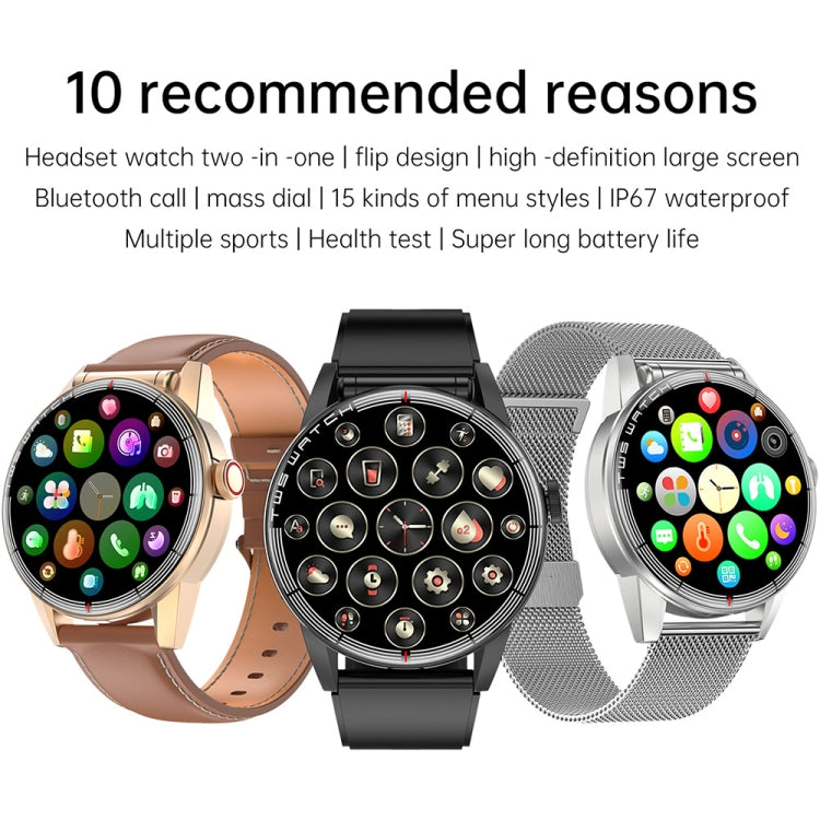 R6 1.32-Inch TWS 2-In-1 Bluetooth Headset Smart Watch, Heart Rate / Blood Oxygen Monitoring