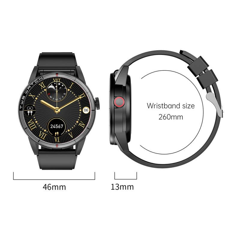 R6 1.32-Inch TWS 2-In-1 Bluetooth Headset Smart Watch, Heart Rate / Blood Oxygen Monitoring