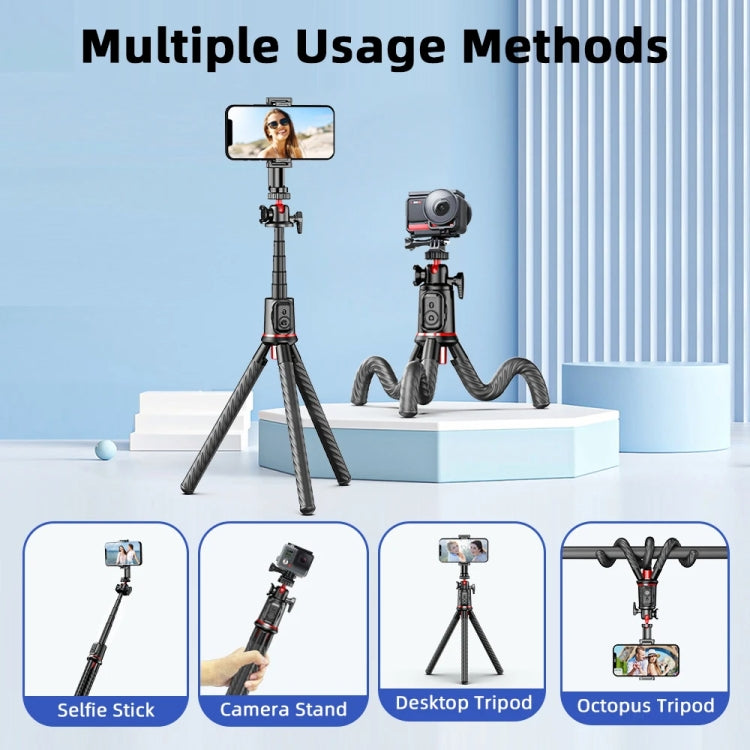 Octopus Tripod Mobile Phone Camera Portable Handheld Photo Bracket, C03 Telescopic Pole With Remote, C02