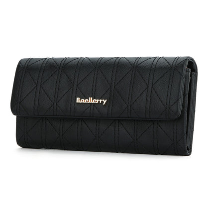 Baellerry N8918 Ladies Long Large Capacity Wallet Magnetic Buckle Clutch Phone Bag