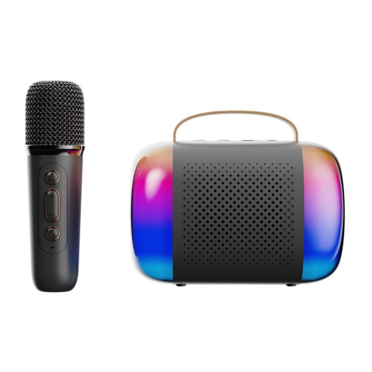 Portable Bluetooth Speaker Home And Outdoor Wireless Karaoke Audio, Y5 1 Microphone, Y5 2 Microphone