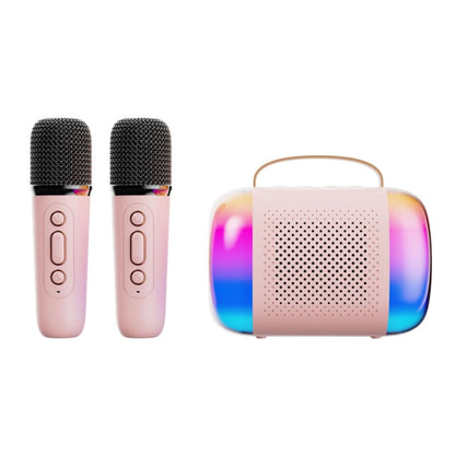 Portable Bluetooth Speaker Home And Outdoor Wireless Karaoke Audio, Y5 1 Microphone, Y5 2 Microphone