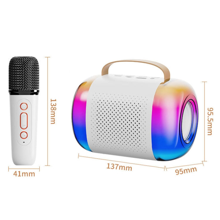 Portable Bluetooth Speaker Home And Outdoor Wireless Karaoke Audio, Y5 1 Microphone, Y5 2 Microphone