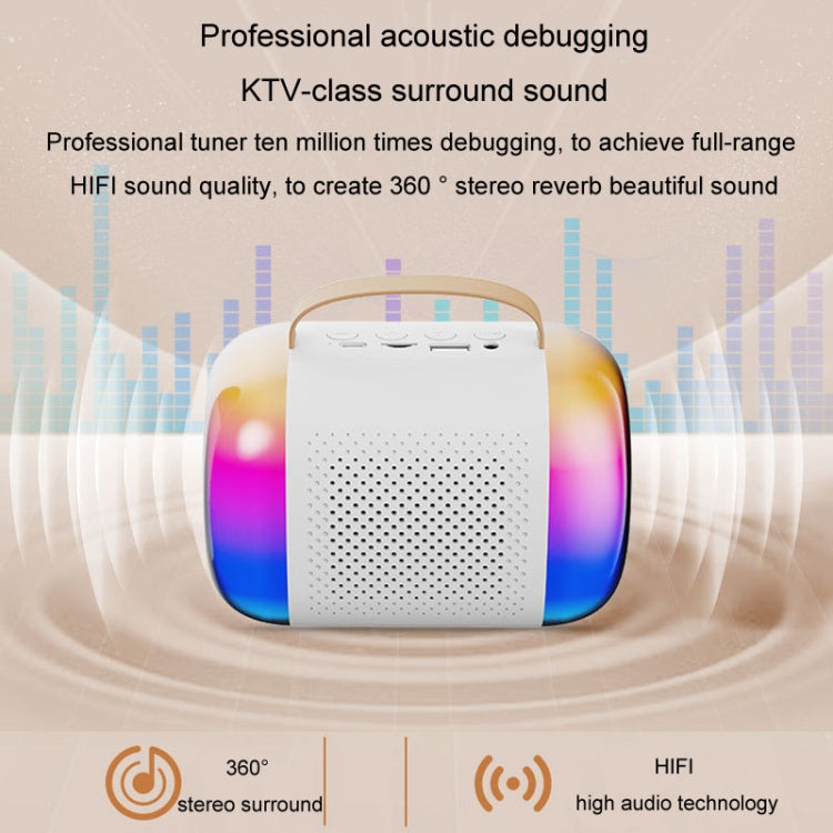 Portable Bluetooth Speaker Home And Outdoor Wireless Karaoke Audio, Y5 1 Microphone, Y5 2 Microphone