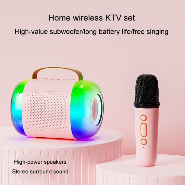 Portable Bluetooth Speaker Home And Outdoor Wireless Karaoke Audio, Y5 1 Microphone, Y5 2 Microphone