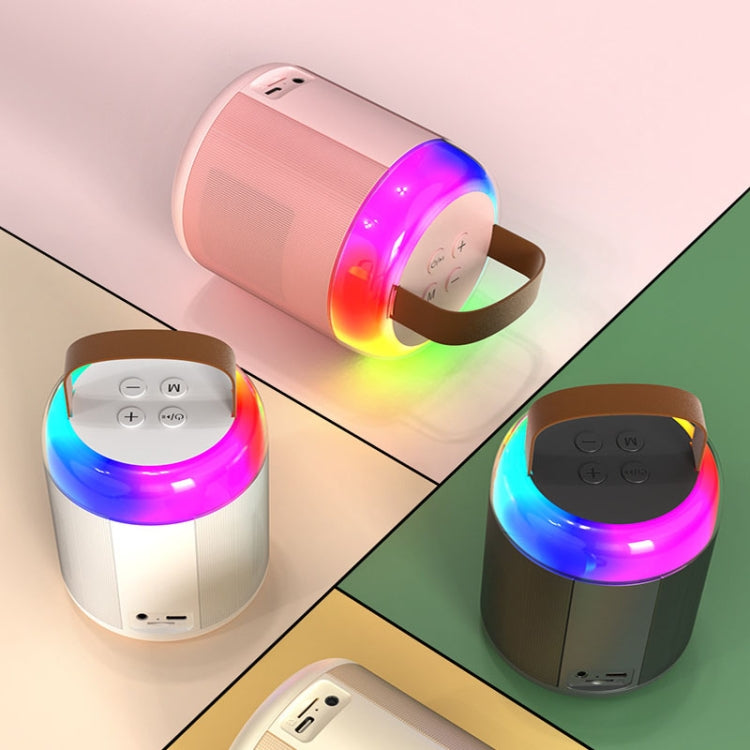 Home Portable Bluetooth Speaker Small Outdoor Karaoke Audio, Y1 White, Y1 Pink, Y1 Black, Y2 White, Y2 Pink, Y2 Black