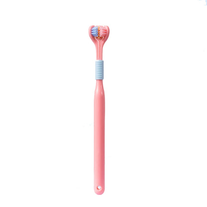 YALINA Three Sided Toothbrush Soft Hair 360 Degree V Shaped Toothbrush, 418 Adult Black, 418 Adult Pink, 418 Adult Purple, A22 Kids Pink, A22 Kids Yellow, A22 Kids Blue