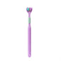 YALINA Three Sided Toothbrush Soft Hair 360 Degree V Shaped Toothbrush, 418 Adult Black, 418 Adult Pink, 418 Adult Purple, A22 Kids Pink, A22 Kids Yellow, A22 Kids Blue