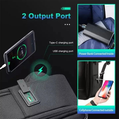 Bopai 751-006641A Large Capacity Anti-theft Waterproof Laptop Business Backpack, 751-006641A