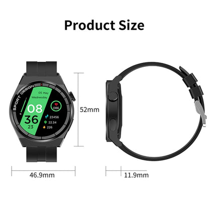 GT3Pro 1.28-Inch Health Monitoring Bluetooth Call Smart Watch With NFC, Black Silicone, Silver Silicone, Black Leather, Brown Leather, Black Steel, Silver Steel, Black Three-bead Steel, Silver Three-bead Steel