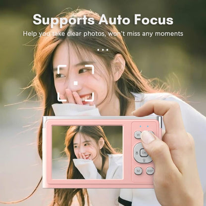 50 MP HD Camera 4K Video Retro Vlog Self-Shooting Camera, Black, Pink, White