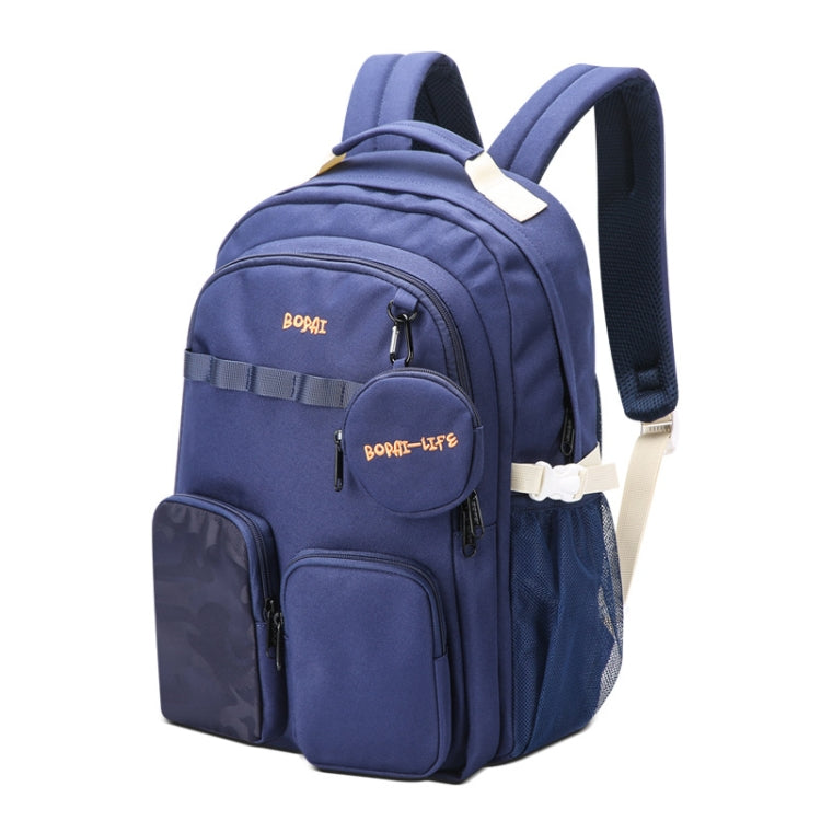 Bopai 68-01729 Large Capacity Canvas Lightweight and Breathable Student Schoolbag