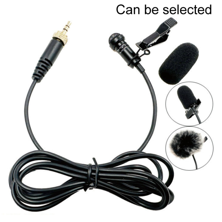 3.5mm Straight Internal Thread Plug Wireless Transmitting Lavalier Microphone, 1.5m, 2m, 3m, 4m, 5m