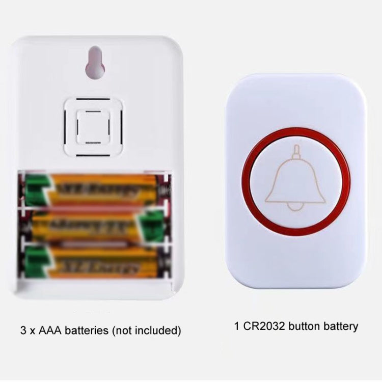 USB Power Home Wireless Doorbell Remote Control Intelligent Flashing Doorbell Caller, CMF1188-11, CMF1188-12, CMF1188-21