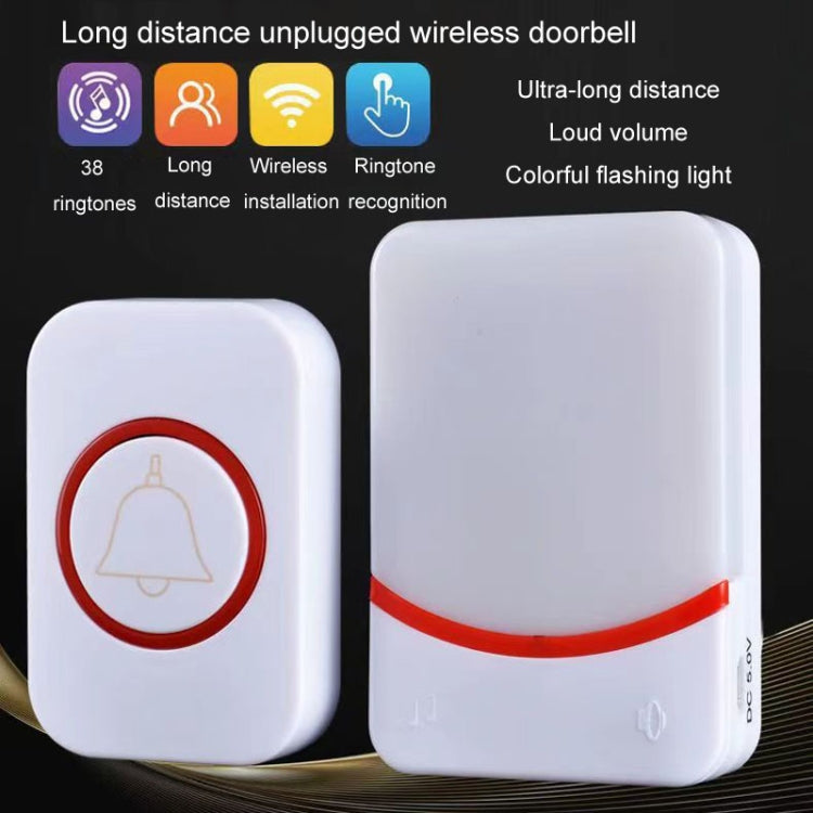 USB Power Home Wireless Doorbell Remote Control Intelligent Flashing Doorbell Caller, CMF1188-11, CMF1188-12, CMF1188-21