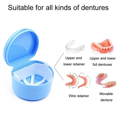 Braces Soaking Storage And Cleaning Box Portable Dental Reservation Case