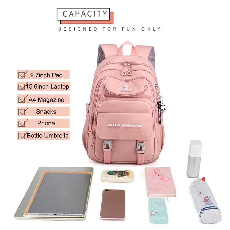 JLD  School Bag College Backpack Anti Theft Travel Bags for Teens Girls Students