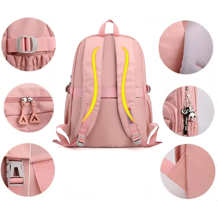 JLD  School Bag College Backpack Anti Theft Travel Bags for Teens Girls Students