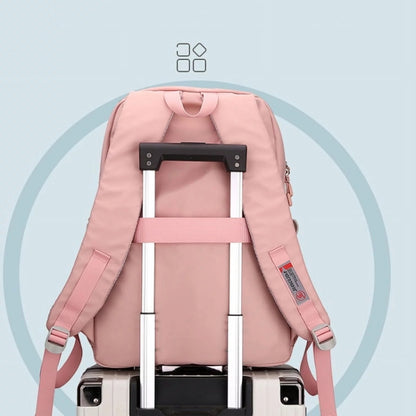 JLD  School Bag College Backpack Anti Theft Travel Bags for Teens Girls Students