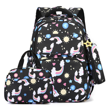 3 In 1 Kids  School Backpack Small Student Book Bag with Lunch Bag ＆ Pencil Case