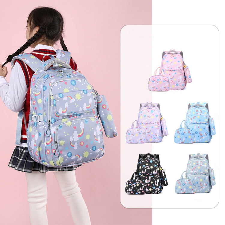 3 In 1 Kids  School Backpack Small Student Book Bag with Lunch Bag ＆ Pencil Case