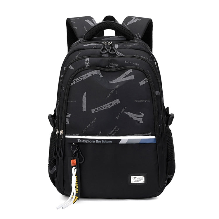 For Teens Boys Travel Laptop Backpack School Bag Casual Book Bag, Black, White Gray Letter, Graffiti, Camouflage Gray, Blue Camouflage, Letter 123