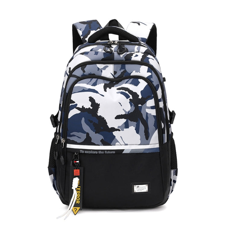 For Teens Boys Travel Laptop Backpack School Bag Casual Book Bag, Black, White Gray Letter, Graffiti, Camouflage Gray, Blue Camouflage, Letter 123
