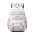 Contrast Color Casual Backpack College School Bag 15.6-inch Laptop Bag
