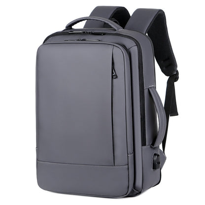 Expandable Business Waterproof Laptop Backpack With USB Port