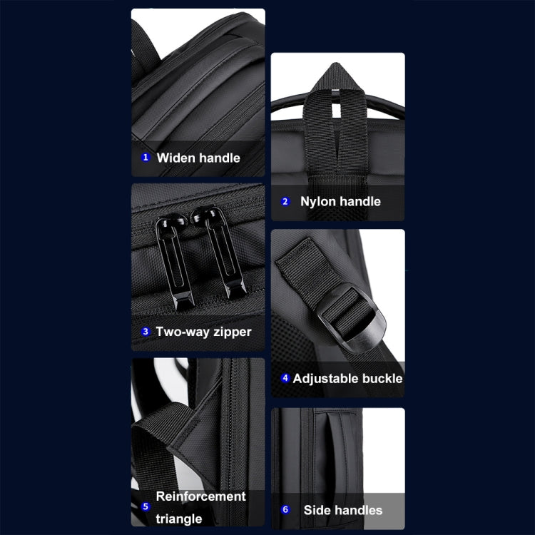 Expandable Business Waterproof Laptop Backpack With USB Port