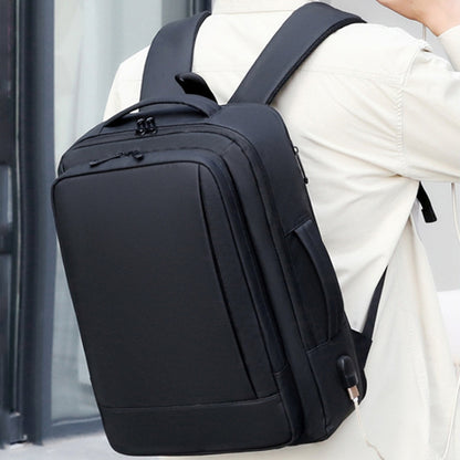 Expandable Business Waterproof Laptop Backpack With USB Port