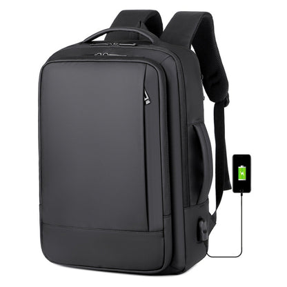 Expandable Business Waterproof Laptop Backpack With USB Port