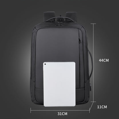 Expandable Business Waterproof Laptop Backpack With USB Port