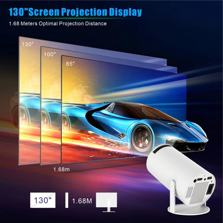 HY300 PRO Smart Projector Android 11.0 System 120 Lumen Portable Projector, EU Plug, US Plug, UK Plug, AU Plug