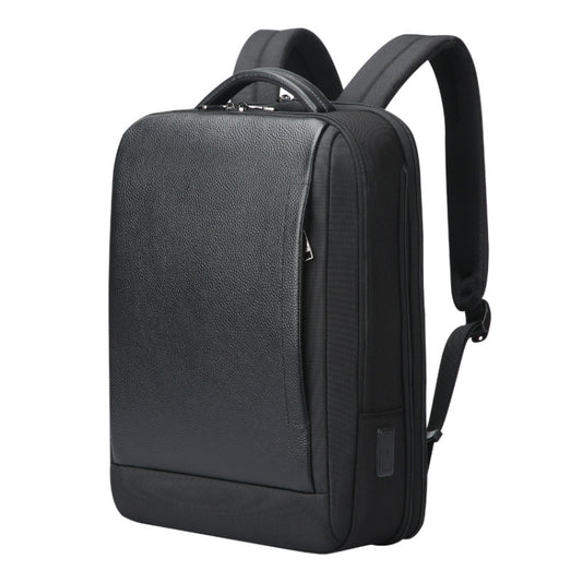 Bopai AL-61-122631B Large Capacity Cowhide Laptop Backpack With USB+Type-C Port, AL-61-122631B