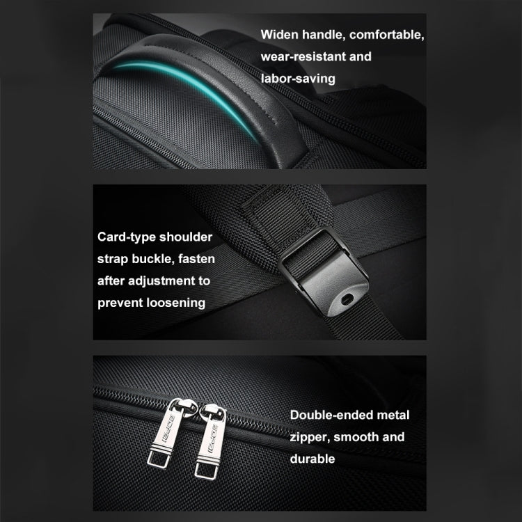 Bopai 61-19011 Large Capacity Waterproof Travel Laptop Backpack With USB+Type-C Port, 61-19011