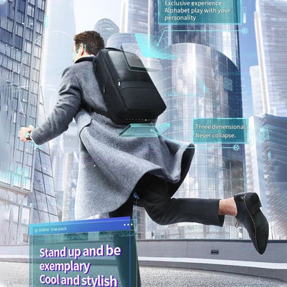 Bopai 61-26111 Large Capacity Business Commuter Laptop Backpack With USB+Type-C Port, 61-26111